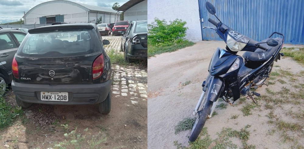 Leilão do Detran-RN tem motos com lance inicial de R$ 800 e carros a partir de R$ 3,2 mil