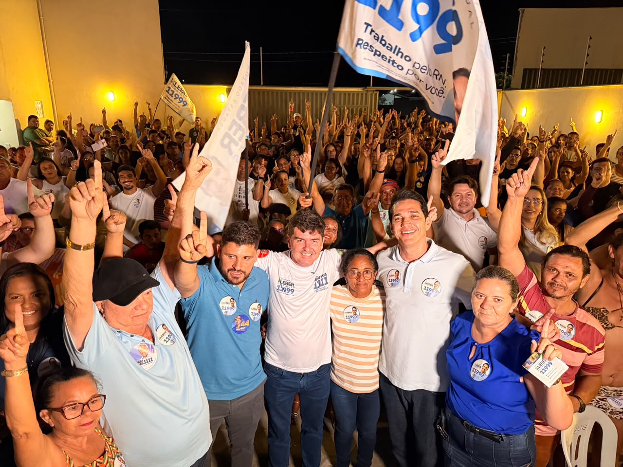 Kleber Rodrigues é recebido lideranças e amigos durante grande movimentação em Goianinha